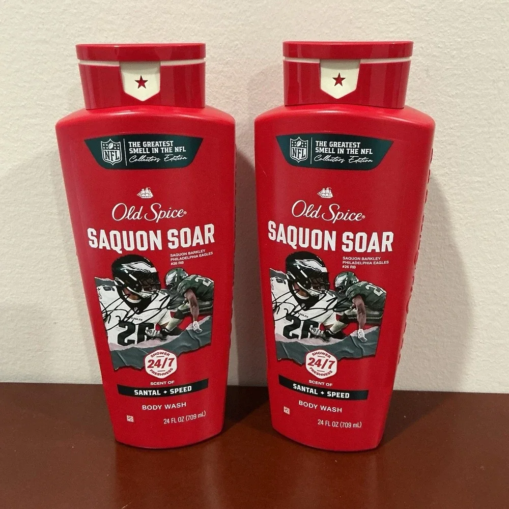 2 Pack Old Spice‎ Saquon Soar Body Wash Santal + Speed 24oz